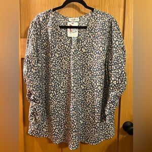 Perfectly Priscilla animal print top